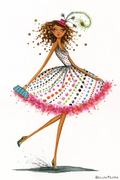 Fashion Illustrations: Party Hat by Bella Pilar