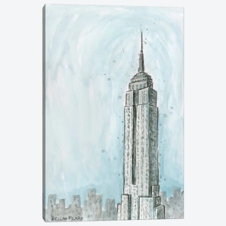 NYC Empire State Canvas Print #BPR219} by Bella Pilar Canvas Art Print