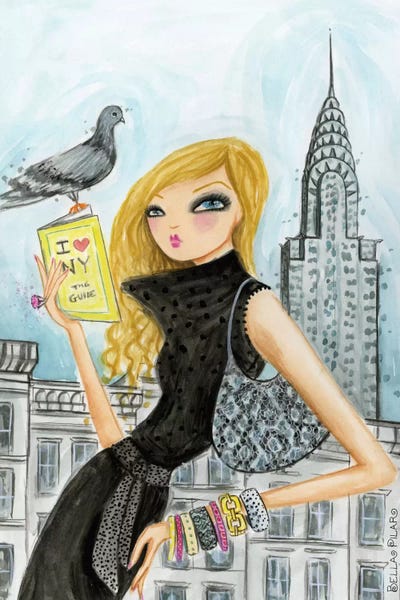 NYC Visitor's Guide by Bella Pilar art print
