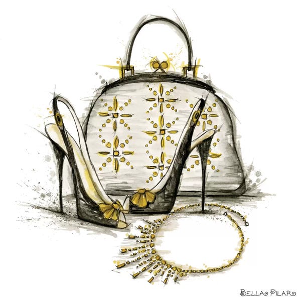 Fashion Illustrations: Shelly's Accessories by Bella Pilar