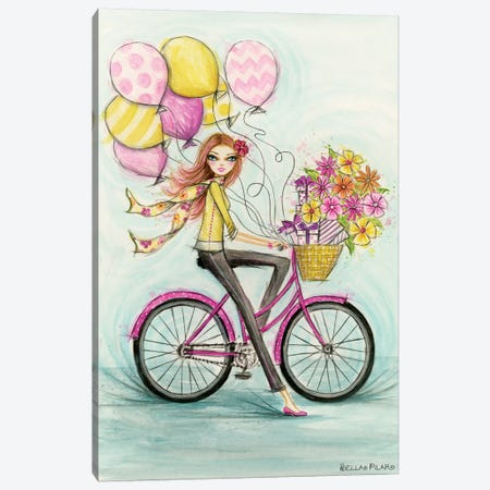 Celebration Bicycle Canvas Print #BPR229} by Bella Pilar Canvas Art