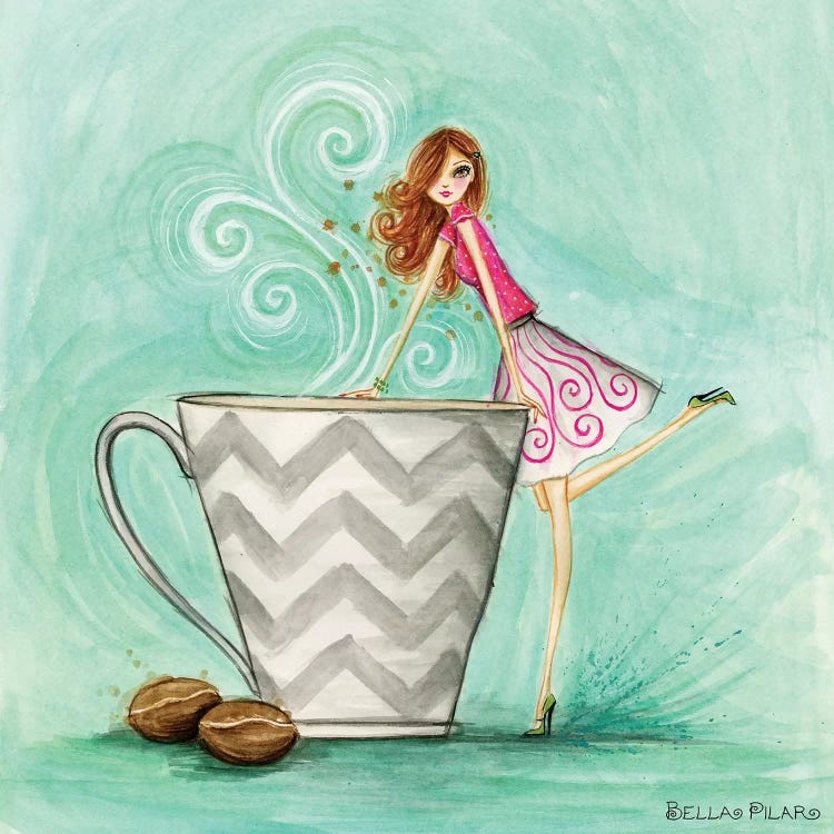 Java Josie by Bella Pilar wall art