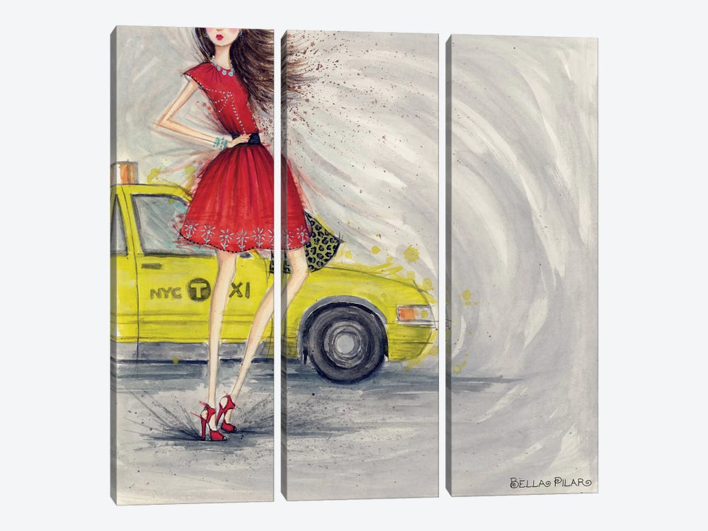 A Taxi by Bella Pilar 3-piece Art Print
