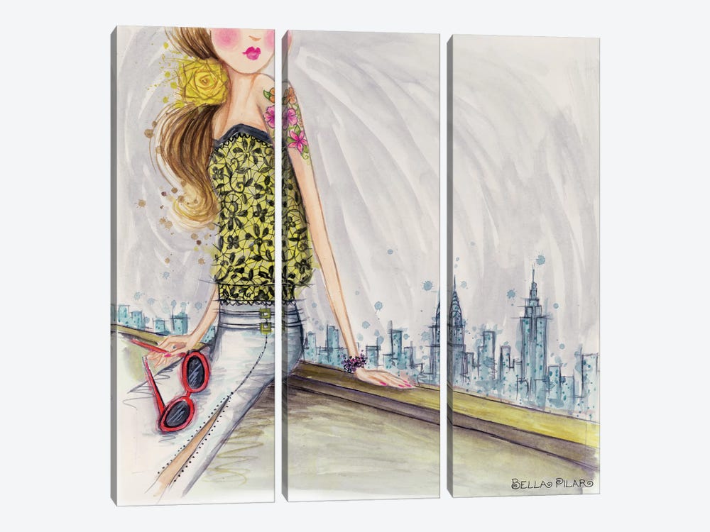 Skyline View by Bella Pilar 3-piece Art Print