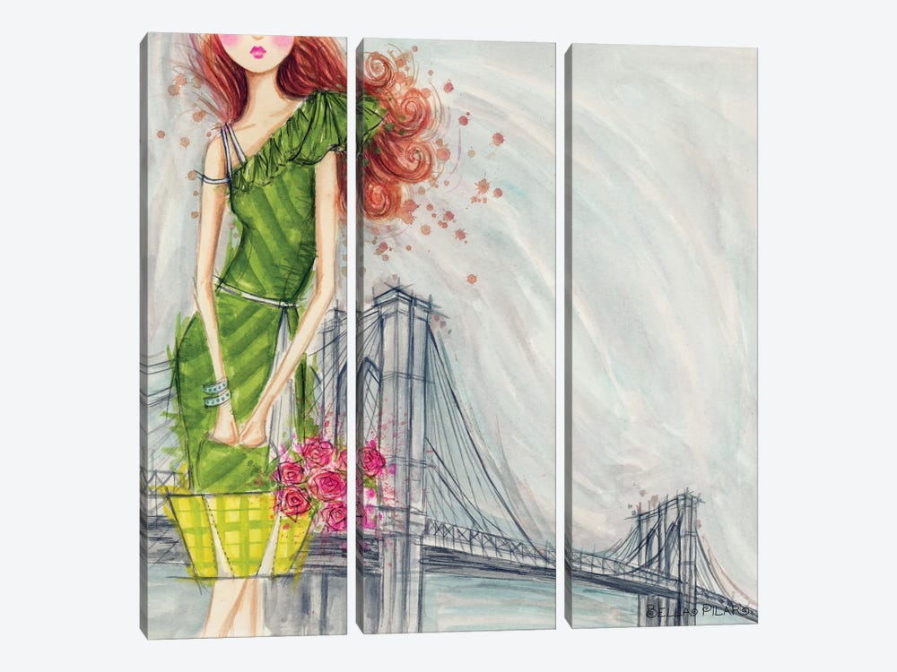 The Brooklyn Bridge by Bella Pilar 3-piece Art Print