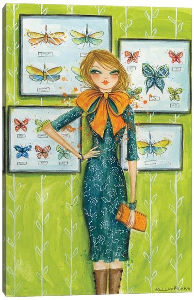 Best dress Butterfly Bow Canvas Art Print - Bella Pilar