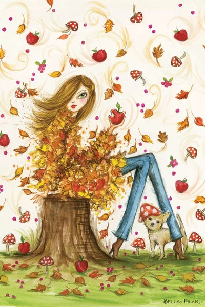 Apple Trees: Crisp Autumn Day by Bella Pilar