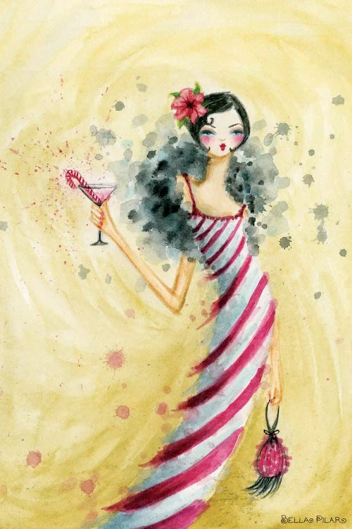 Candycane Dress by Bella Pilar wall art