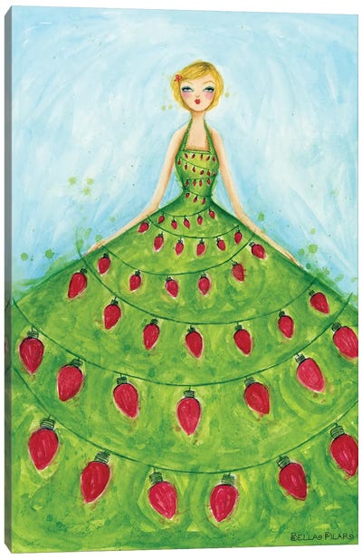 Light-Up Dress Canvas Art Print - Bella Pilar