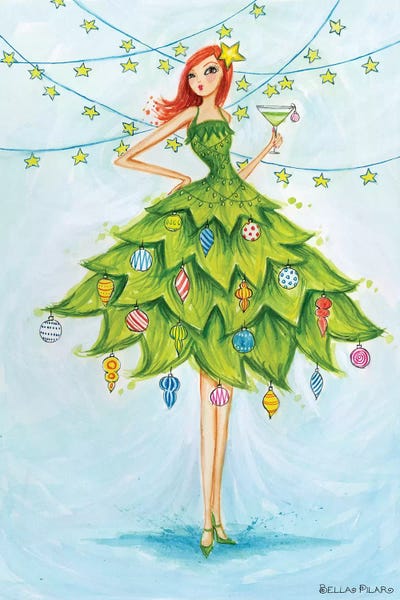 Fashion Illustrations: Merry Martini by Bella Pilar