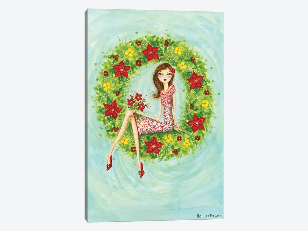 Ruby's Bouquet by Bella Pilar 1-piece Canvas Art