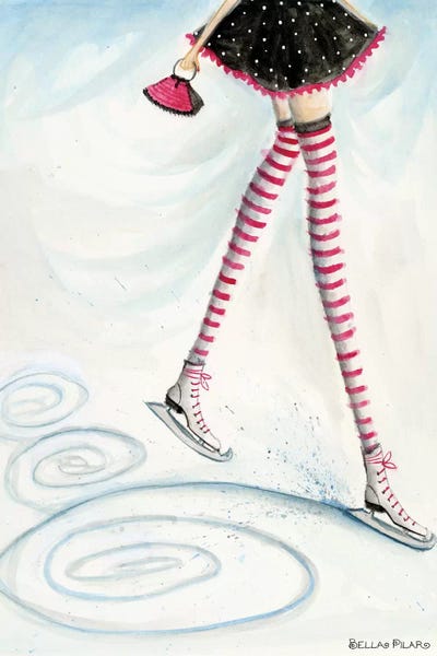 Women's Sportswear: Skating In Candycane Socks by Bella Pilar
