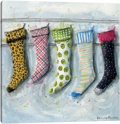 Stockings Canvas Art Print - Bella Pilar