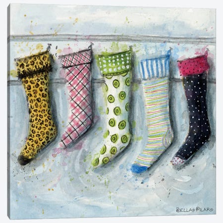 Stockings Canvas Print #BPR265} by Bella Pilar Art Print