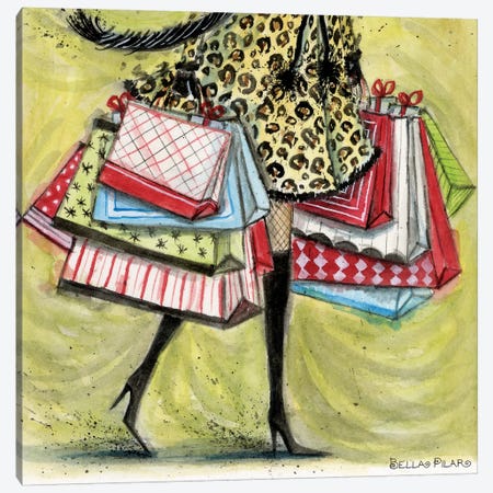 The Shopper Canvas Print #BPR267} by Bella Pilar Canvas Art Print