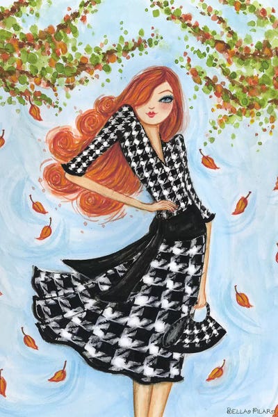 Fashion Illustrations: Best dress Houndstooth by Bella Pilar