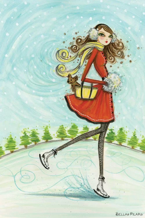 Skate Away by Bella Pilar wall art