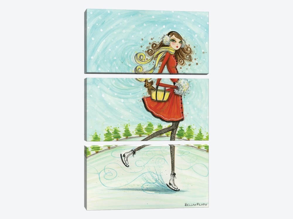 Skate Away by Bella Pilar 3-piece Canvas Art