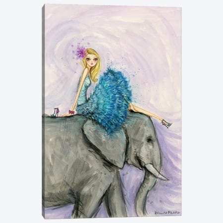 Elegant Elise's Elephant Canvas Print #BPR272} by Bella Pilar Art Print