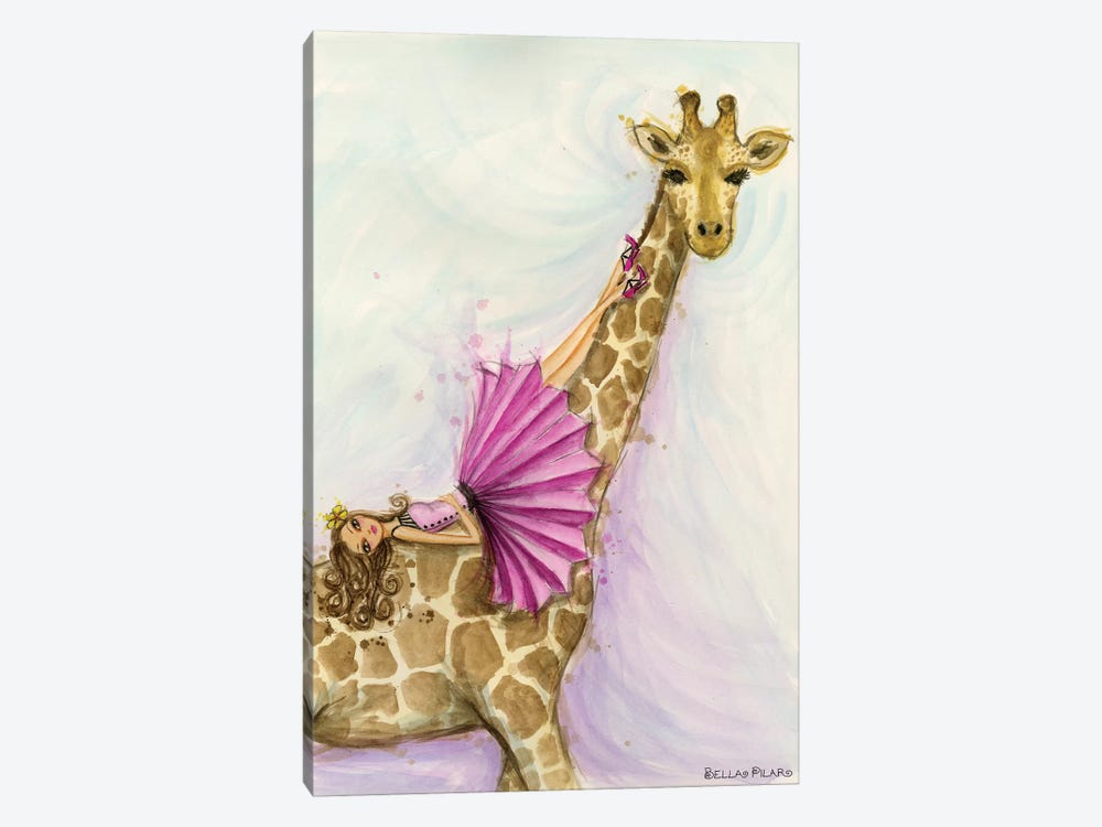 Giraffe Gia by Bella Pilar 1-piece Canvas Art