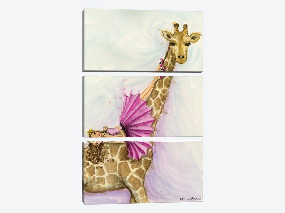 Giraffe Gia by Bella Pilar 3-piece Canvas Wall Art