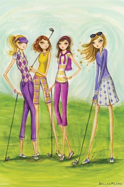 Ladies Golf In Style by Bella Pilar wall art