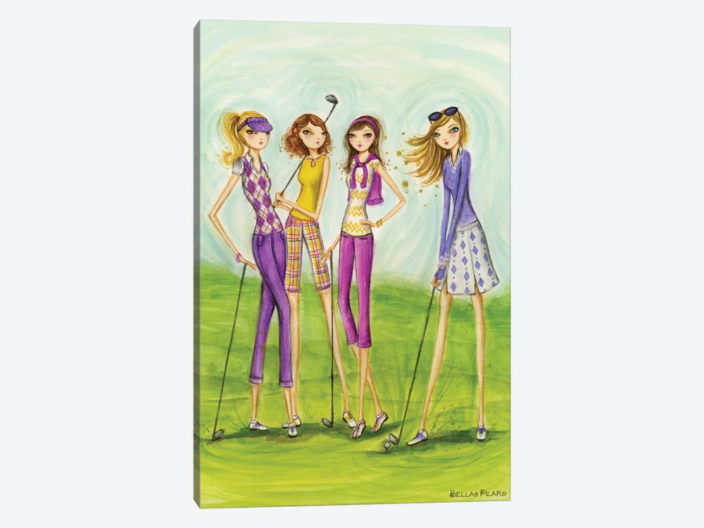 Ladies Golf In Style by Bella Pilar 1-piece Canvas Artwork