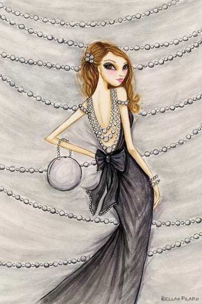 Fashion Illustrations: Pretty In Pearls Portia by Bella Pilar