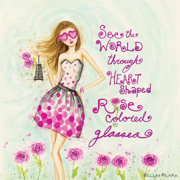Bella Pilar: Heart Shaped, Rose Colored Glasses by Bella Pilar