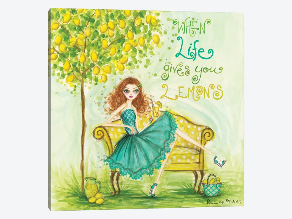 When Life Gives You Lemons by Bella Pilar 1-piece Canvas Art
