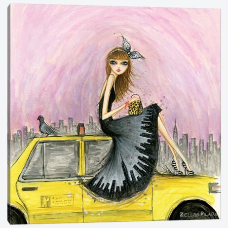Ride In Style New York Canvas Print #BPR289} by Bella Pilar Canvas Artwork