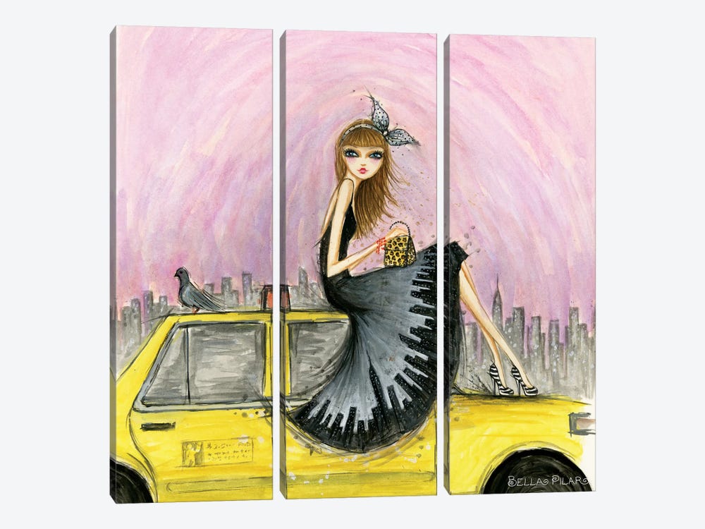 Ride In Style New York by Bella Pilar 3-piece Art Print