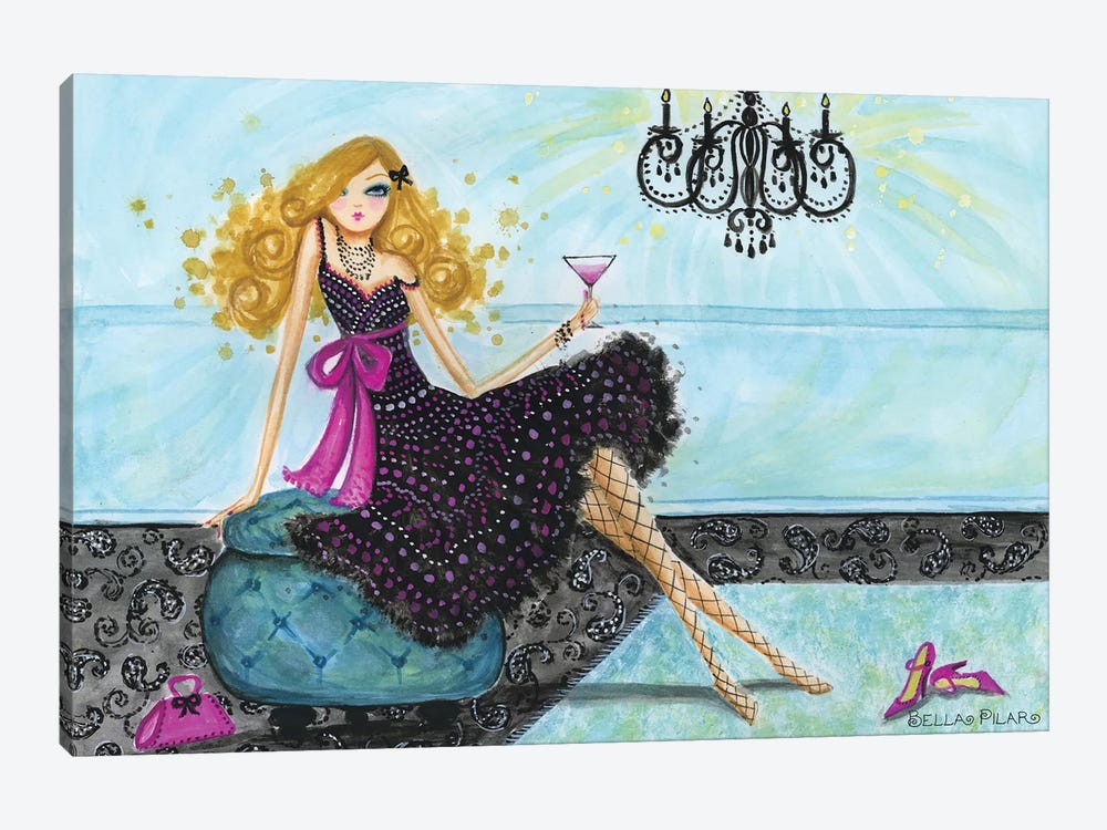 Best dress Paisley Chandelier by Bella Pilar 1-piece Canvas Wall Art