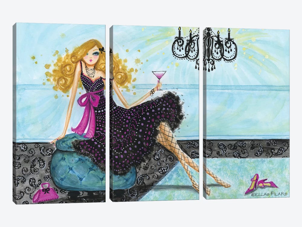 Best dress Paisley Chandelier by Bella Pilar 3-piece Canvas Art