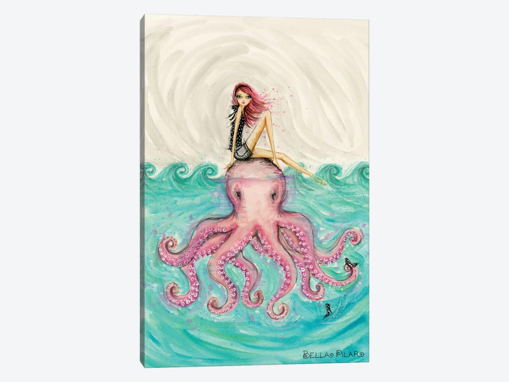 Octopus Girl by Bella Pilar 1-piece Art Print