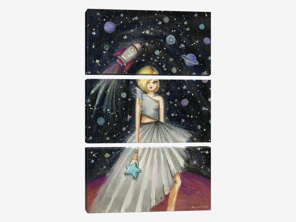 Astro Angel by Bella Pilar 3-piece Canvas Art Print
