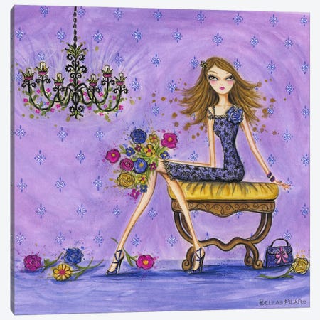 Best dress Very Violet Canvas Print #BPR31} by Bella Pilar Canvas Art Print