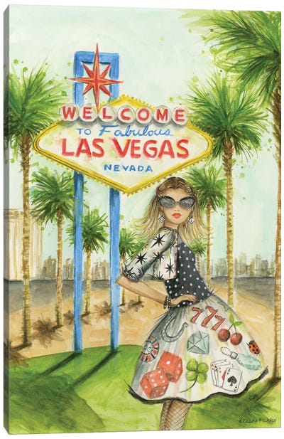 Lucky Lucinda Canvas Art Print - Las Vegas Art