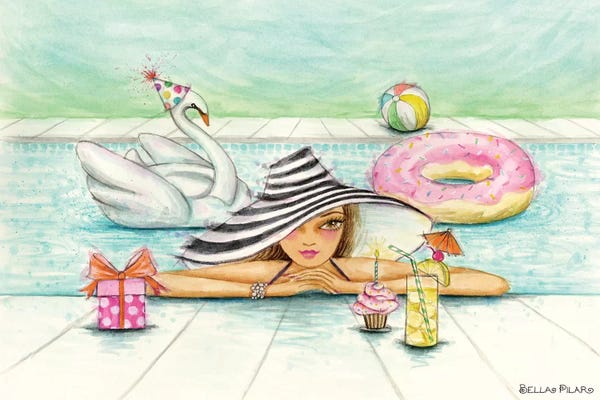 Party Animals: Delphine At The Pool Party by Bella Pilar