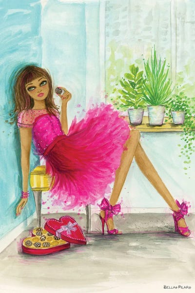 Fashion Illustrations: Aaliyah's Chocolate Cravings by Bella Pilar