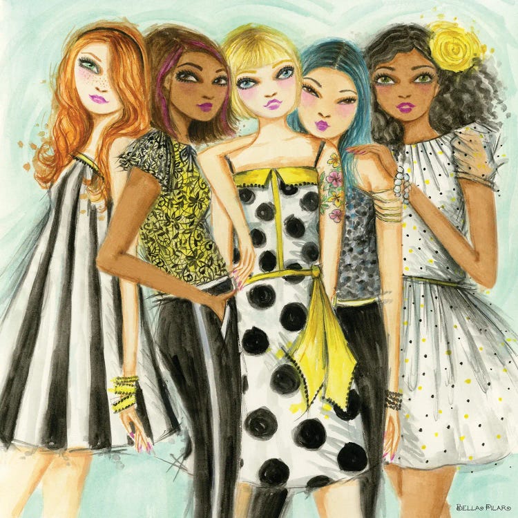 Just Hanging With The Girls by Bella Pilar wall art