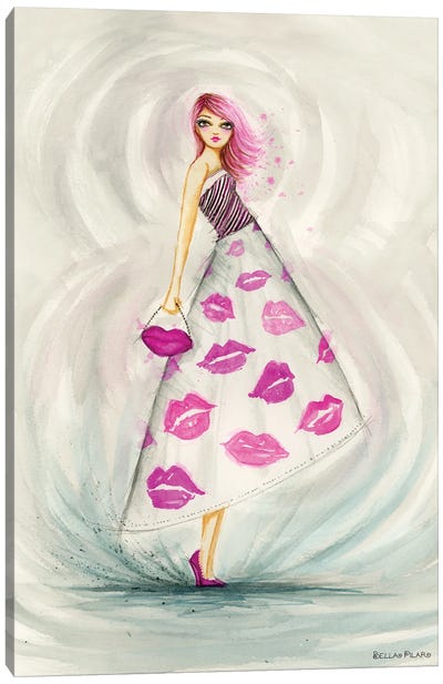 Must Match Lipstick To Bag Canvas Art Print - Bella Pilar