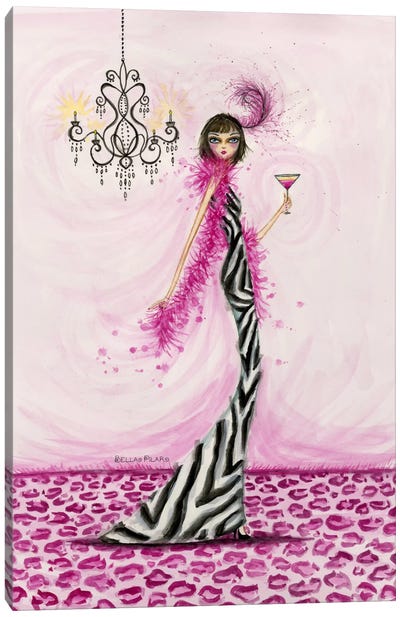 Best dress Zebra Couture Canvas Art Print - Bella Pilar