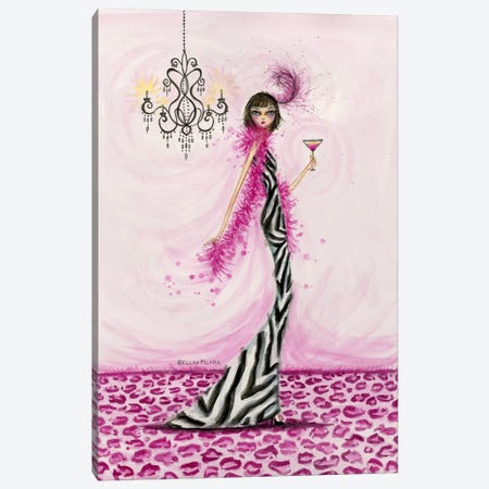 Best dress Zebra Couture Canvas Print #BPR33} by Bella Pilar Canvas Art Print