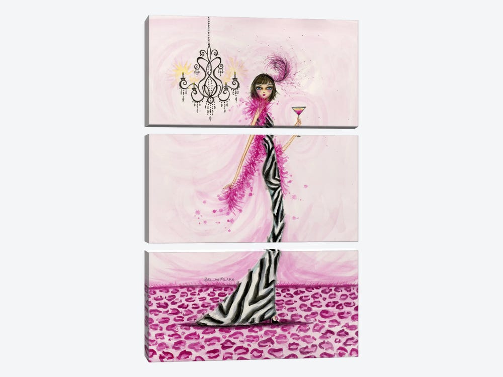 Best dress Zebra Couture by Bella Pilar 3-piece Canvas Art