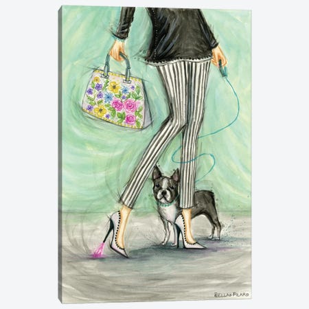 Oh Darn Mila Just Got These Shoes Canvas Print #BPR343} by Bella Pilar Art Print