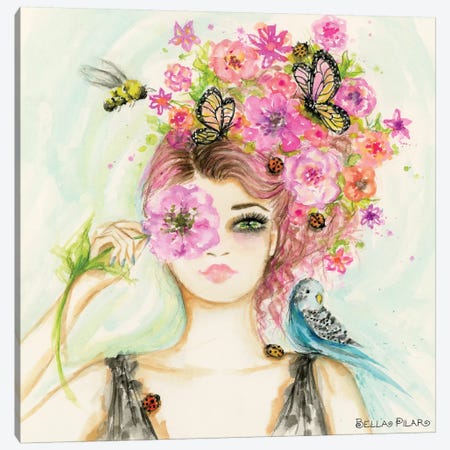 Spring Goddess Canvas Print #BPR348} by Bella Pilar Art Print