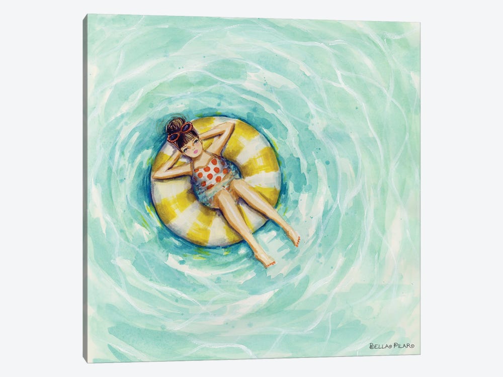 Pool Floatin' by Bella Pilar 1-piece Art Print