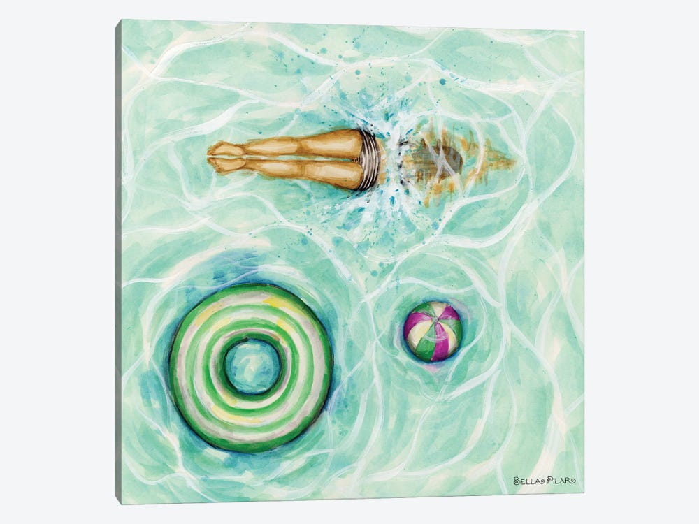 Pool Divin' by Bella Pilar 1-piece Art Print