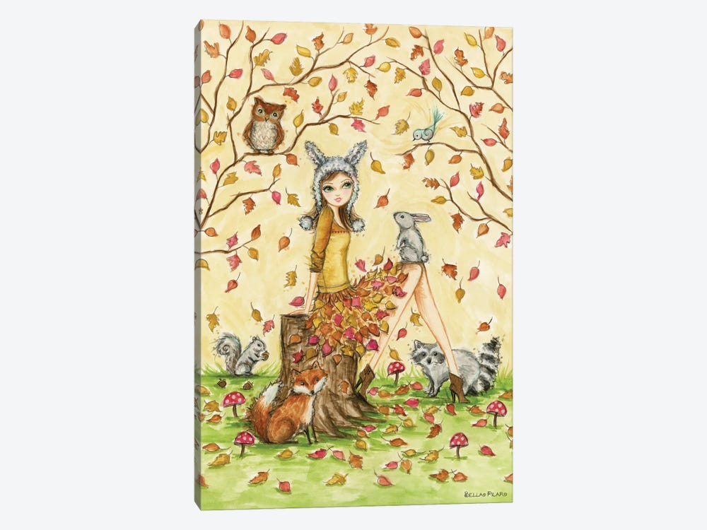 Winona And Her Woodland Friends 1-piece Canvas Print